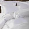 Superior Lorenz Cotton 200 Thread Count Duvet Cover Set, Soft Comforter Covers, Bedroom Essentials, Embroidered Infinity Border, Includes 1 Duvet Cover with Button Closure, 2 Pillow Shams, Full/Queen(Full/Queen)