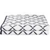 Superior Luxurious Diamonds Cotton Absorbent Oversized Bath Sheet Set of Two, Quick Dry, Perfect for Bathroom, Kitchen, or Beach, Attached Loop for Hook Hanging, Diamond and Solid, Chocolate/Cream(Charcoal/White)