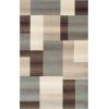 Superior Mack Modern Geometric Tile Indoor Area Rug for Living Room, Bedroom, Office, Kitchen, Dining, Washable Rugs, Jute Backing, Clifton Multi Collection (Grey Brown, 4′ x 6′)(Grey)