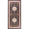 Superior Mahi Floral Medallion Border Washable Indoor Area Rug, Machine Washable Rugs, for Bedroom, Living Room, Dining, Kitchen Floors, Flexible Cotton Backing, Easy Clean Rugs, 10′ x 14′, Grey(A Black Ivory)