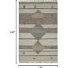 Superior Marquette Hand Crafted Wool and Cotton Indoor Area Rug for Living Room, Bedroom, Office, Kitchen, Dining, Washable Rugs, Foam Backing, Marquette Collection, 8′ x 10′, Grey(Grey)