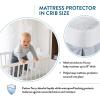 Superior Mattress Protector, Waterproof Backing, Soft Cotton Terry, Hypoallergenic, Breathable, Noiseless, Fitted Sheet Style, Plush Bedding, Machine Washable, Vinyl-Free, Full XL, White(Crib)