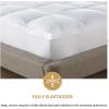 Superior Mattress Topper, Down Alternative, 2 Inch Deep Sized Bed Pillow Top, Comfort Pad, Fluffy Mattress-Topper Protector, Plush Cooling Extra Soft, Hotel Quality, Sleep, All-Season, Queen, White(Queen)