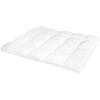 Superior Mattress Topper, Down Alternative, 2 Inch Deep Sized Bed Pillow Top, Comfort Pad, Fluffy Mattress-Topper Protector, Plush Cooling Extra Soft, Hotel Quality, Sleep, All-Season, Queen, White(Queen)