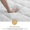 Superior Mattress Topper, Down Alternative, 2 Inch Deep Sized Bed Pillow Top, Comfort Pad, Fluffy Mattress-Topper Protector, Plush Cooling Extra Soft, Hotel Quality, Sleep, All-Season, Queen, White(Queen)