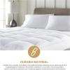 Superior Mattress Topper, Down Alternative, 2 Inch Deep Sized Bed Pillow Top, Comfort Pad, Fluffy Mattress-Topper Protector, Plush Cooling Extra Soft, Hotel Quality, Sleep, All-Season, Queen, White(California King)