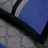 Superior Maxfield 8 Piece Embroidered Comforter Set, Queen, Blue(Full)