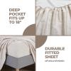 Superior Melange Flannel Cotton Sheet Set, Ultra-Soft Brushed Sheets, Modern, Farmhouse Bedding, Basics, Includes; Flat Sheet, Elastic Deep Pocket Fitted Sheet, Pillowcases, King, Fig Plum(Beige)