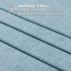 Superior Melange Flannel Cotton Sheet Set, Ultra-Soft Brushed Sheets, Modern, Farmhouse Bedding, Basics, Includes; Flat Sheet, Elastic Deep Pocket Fitted Sheet, Pillowcases, King, Fig Plum(Washed Blue)