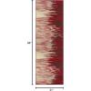 Superior Meldrick Indoor Area Rug, 2′ 7″ x 8′, Red(Red)