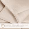 Superior Microfiber Basketweave Comforter, Down Alternative Bedding, Medium Weight, Fluffy, Decorative, Plush Duvet Insert, Oversized Blanket, Box Quilt Design, Monochrome, Twin/Twin XL, Plum(Cream)