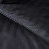 Superior Microfiber Basketweave Comforter, Down Alternative Bedding, Medium Weight, Fluffy, Decorative, Plush Duvet Insert, Oversized Blanket, Box Quilt Design, Monochrome, King, Black