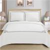Superior Miller Cotton 300 TC Duvet Cover Set, Soft Comforter Covers, Bedroom Essentials, Coastal Striped, Includes 1 Duvet Cover with Button Closure, 2 Pillow Shams, King/California King, Grey(Grey)