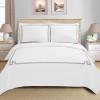 Superior Miller Cotton 300 TC Duvet Cover Set, Soft Comforter Covers, Bedroom Essentials, Coastal Striped, Includes 1 Duvet Cover with Button Closure, 2 Pillow Shams, King/California King, Grey(Grey)