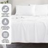 Superior Modal from Beechwood 300-Thread Count Solid Deep Pocket Sheet Set, King, White, 4-Piece SetxSuperior(A White)