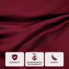 Superior Modal from Beechwood 300-Thread Count Solid Deep Pocket Sheet Set, King, White, 4-Piece SetxSuperior(Burgundy)