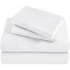 Superior Modal from Beechwood 300-Thread Count Solid Deep Pocket Sheet Set, King, White, 4-Piece SetxSuperior(White)