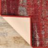 Superior Modern Indoor Area Rug, Washable, Non-Skid Foam Backing, Floor Decor for Living Room, Bedroom, Entry, Mudroom, Washable Rugs, Abstract Brushstroke, Brayton Collection, 5′ x 8′, Orange(Red)