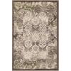Superior Modern Mystique Collection Area Rug, 8mm Pile Height with Jute Backing, Elegant Multi-colored Damask Pattern, Anti-Static, Water-Repellent Rugs – Brown, 5′ x 8′ Rug(Brown)