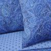 Superior Moroccan Paisley 100% Cotton 2-Piece Twin Quilt Set in Navy Blue(Navy Blue)