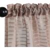 Superior Natural Light Filtering Sheer Curtain Panels, 8 Grommets, Window Treatments, Drapes Kitchen, Office, Bed, Living Room Windows, Jackson Striped Sheer Curtains, Set of 2, 52″ x 63″, Ivory(Taupe)