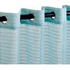 Superior Natural Light Filtering Sheer Curtain Panels, 8 Grommets, Window Treatments, Drapes Kitchen, Office, Bed, Living Room Windows, Jackson Striped Sheer Curtains, Set of 2, 52″ x 63″, Ivory(Baby Blue)