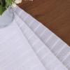 Superior Natural Light Filtering Sheer Curtain Panels, 8 Grommets, Window Treatments, Drapes Kitchen, Office, Bed, Living Room Windows, Jackson Striped Sheer Curtains, Set of 2, 52″ x 63″, Ivory(White)