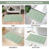 Superior Non-Slip Cotton Checkered Bath Rug Set with Spray Latex Backing, 20″ x 30″, 24″ x 36″, 2-Pieces, Ivory(Sage – Chk)
