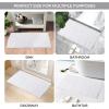 Superior Non-Slip Cotton Checkered Bath Rug Set with Spray Latex Backing, 20″ x 30″, 24″ x 36″, 2-Pieces, Ivory(White – Chk)