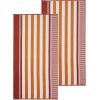 Superior Oversized 2-Piece Beach Towel Set – Quick Drying Cotton Beach Towels, Cape May Striped Summer Towel for Beach, Pool, and Jacuzzi Swim Towel for Kids and Adults 34″ x 64″, Pear(Checkered – Sorbet)