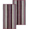 Superior Oversized 2-Piece Beach Towel Set – Quick Drying Cotton Beach Towels, Cape May Striped Summer Towel for Beach, Pool, and Jacuzzi Swim Towel for Kids and Adults 34″ x 64″, Pear(Rope – Red)