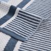Superior Oversized 2-Piece Beach Towel Set – Quick Drying Cotton Beach Towels, Cape May Striped Summer Towel for Beach, Pool, and Jacuzzi Swim Towel for Kids and Adults 34″ x 64″, Pear(Dusky Blue)