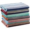 Superior Oversized 2-Piece Beach Towel Set – Quick Drying Cotton Beach Towels, Cape May Striped Summer Towel for Beach, Pool, and Jacuzzi Swim Towel for Kids and Adults 34″ x 64″, Pear(Rope – Red)