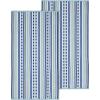 Superior Oversized 2-Piece Beach Towel Set – Quick Drying Cotton Beach Towels, Cape May Striped Summer Towel for Beach, Pool, and Jacuzzi Swim Towel for Kids and Adults 34″ x 64″, Pear(Stitch – Aqua Sky)