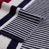 Superior Oversized 2-Piece Beach Towel Set – Quick Drying Cotton Beach Towels, Cape May Striped Summer Towel for Beach, Pool, and Jacuzzi Swim Towel for Kids and Adults 34″ x 64″, Pear(Checkered – Navy Blue)