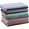 Superior Oversized 2-Piece Beach Towel Set – Quick Drying Cotton Beach Towels, Cape May Striped Summer Towel for Beach, Pool, and Jacuzzi Swim Towel for Kids and Adults 34″ x 64″, Pear(Rope – Aqua)