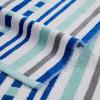 Superior Oversized 2-Piece Beach Towel Set – Quick Drying Cotton Beach Towels, Cape May Striped Summer Towel for Beach, Pool, and Jacuzzi Swim Towel for Kids and Adults 34″ x 64″, Pear(Stitch – Aqua Sky)