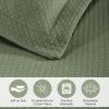 Superior Oversized Premium Bedspread Set, Diamond Solitaire Jacquard Design, Soft, Breathable, All-Season, Matching Pillow Shams, Lightweight and Cozy Bedding, Twin, Sage(Twin)