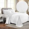 Superior Paisley 3 Piece Cotton Bedspread Set, Home Bed Decor, Decorative Bed Spread, 2 Pillow Shams, Medium Weight Blanket, Matelasse Coverlet Bedding, Vintage Floral Pattern, Queen, White(White)