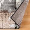 Superior Pastiche Floral Patchwork Non-Slip Indoor Washable Area Rug, 10′ x 14′, Brown(Beige)