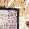 Superior Pastiche Floral Patchwork Non-Slip Indoor Washable Area Rug, 10′ x 14′, Brown(Burgundy)