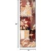 Superior Pastiche Floral Patchwork Non-Slip Indoor Washable Area Rug, 10′ x 14′, Brown(Burgundy)