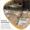 Superior Pastiche Floral Patchwork Non-Slip Indoor Washable Area Rug, 10′ x 14′, Brown(Camel)