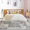 Superior Pastiche Floral Patchwork Non-Slip Indoor Washable Area Rug, 10′ x 14′, Brown(Ivory)