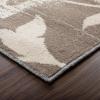 Superior Pastiche Floral Patchwork Non-Slip Indoor Washable Area Rug, 10′ x 14′, Brown(Ivory)