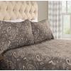 Superior Premium Cotton Flannel Sheets, All Season 100% Brushed Cotton Flannel Bedding, 4-Piece Sheet Set with Deep Fitting Pockets – Grey Paisley, Queen Bed(Grey)