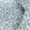 Superior Premium Cotton Flannel Sheets, All Season 100% Brushed Cotton Flannel Bedding, 4-Piece Sheet Set with Deep Fitting Pockets – Grey Paisley, Queen Bed(Light Blue)