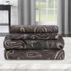Superior Premium Cotton Flannel Sheets, All Season 100% Brushed Cotton Flannel Bedding, 4-Piece Sheet Set with Deep Fitting Pockets – Grey Paisley, Queen Bed(Grey)