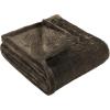 Superior Quality All-Season, Plush, Silky Soft, Fleece Blankets and Throws, Coral, King(Chocolate)