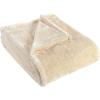 Superior Quality All-Season, Plush, Silky Soft, Fleece Blankets and Throws, Coral, King(Ivory)